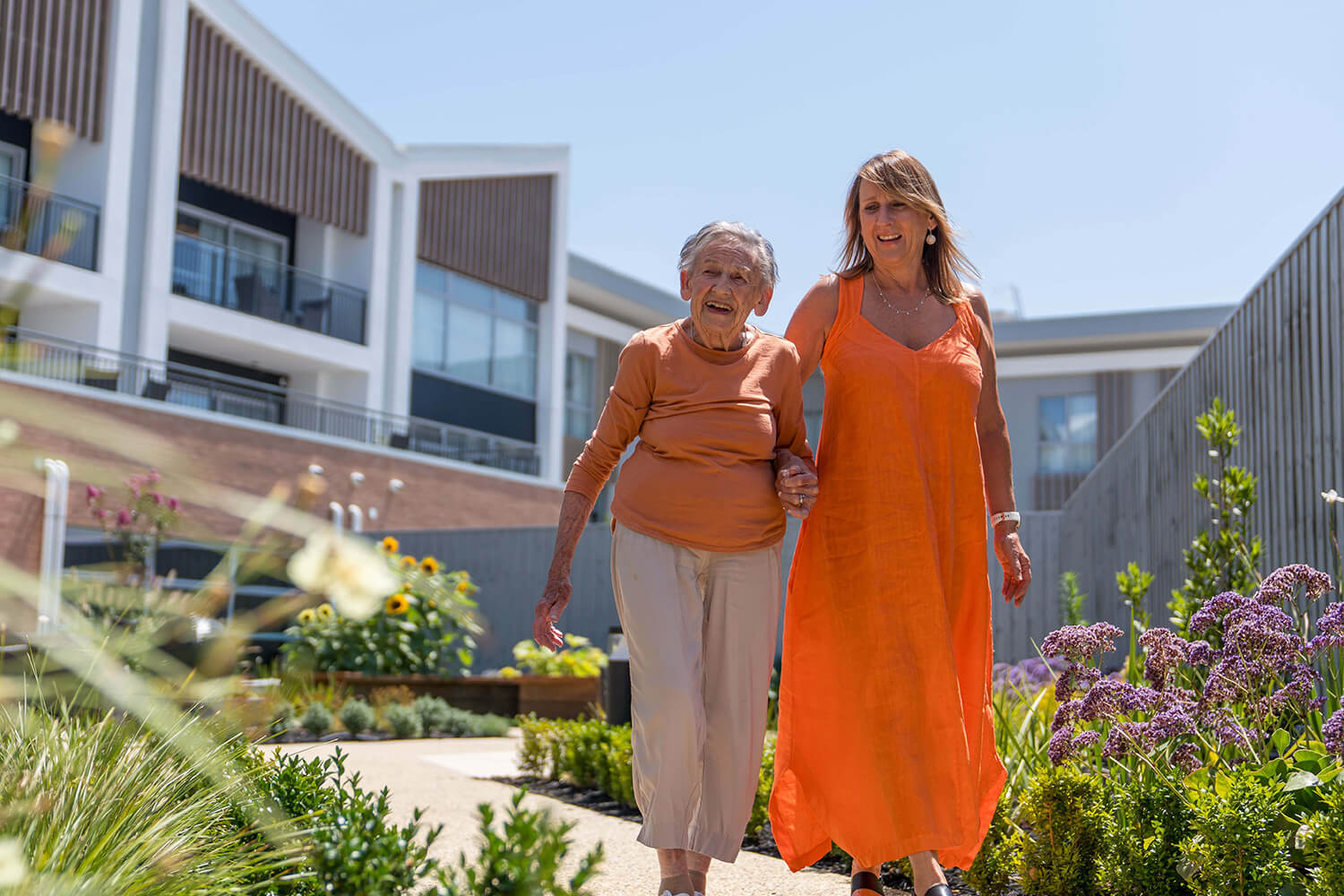 Joy Taylor and daughter at Deborah Cheetham Village 