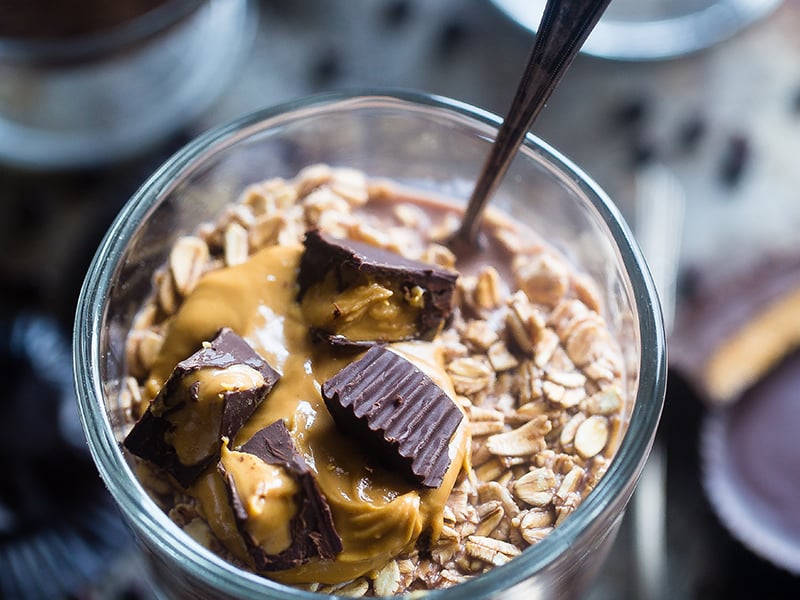 Peanut Butter and Oatmeal Cake in a Mug - small