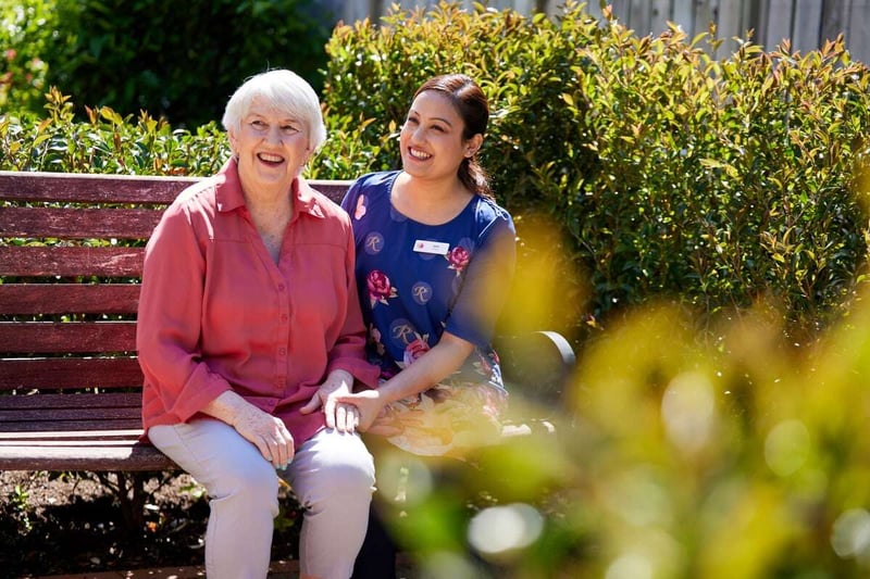 resident and caregiver
