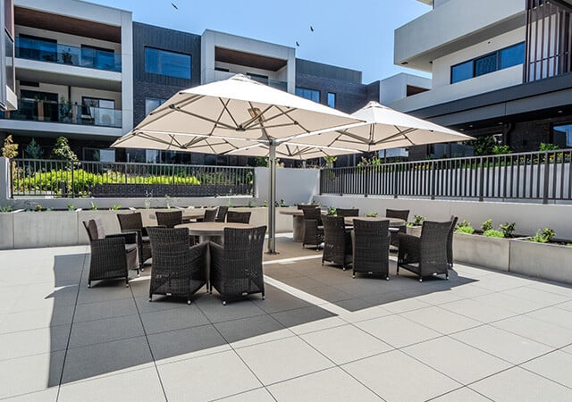 Bert Newton Village Courtyard